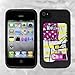 Nite Ize BIO-IP4-01G1 Bio Case for iPhone 4/4S - 1 Pack - Retail Packaging - Black/Peace