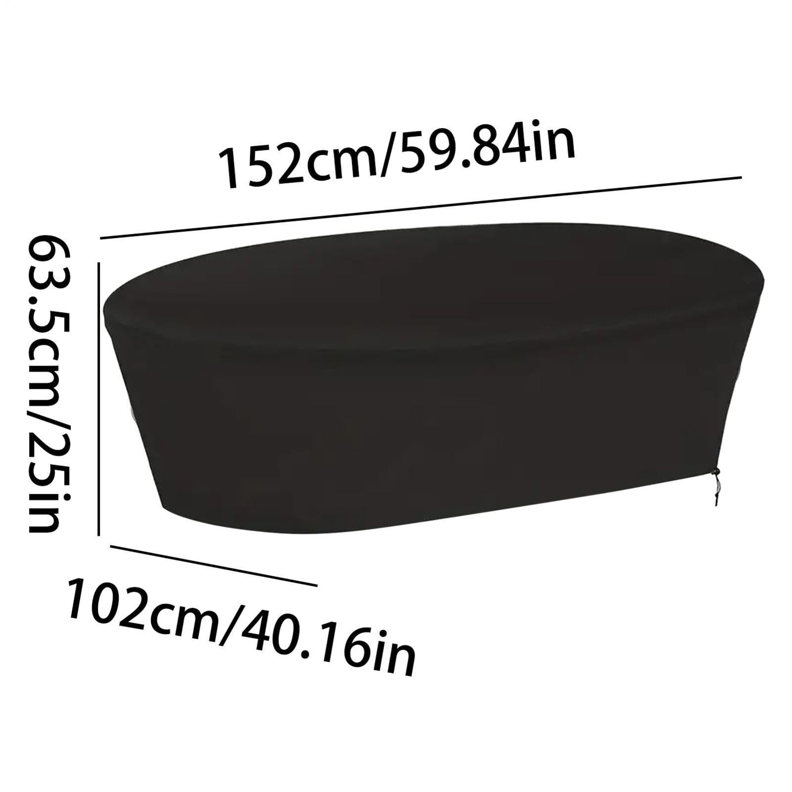Piccola copertura per piscina, ovale, in tessuto Oxford, per | Copertura per piscina all'aperto per casa, spa, giardino, terrazza, all'aperto, campeggio