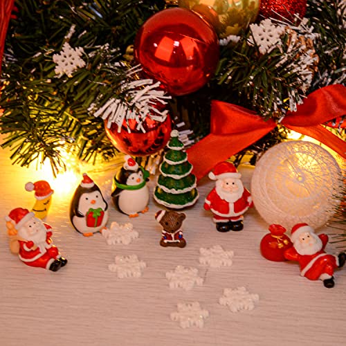 Christmas Miniature Ornaments, 45 Pcs Resin Fairy Garden Christmas Accessories, Diy Mini Snow Globe Figurines Crafts For Christmas Party #TOP5