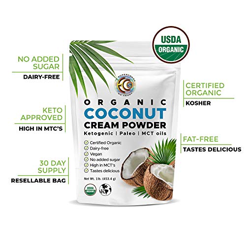 Organic Premium Coconut Milk Powder | Perfect Keto Powdered Coffee Creamer | High in MCT Oil | Vegan | No Added Sugar | Dehydrated | Gluten and Dairy Free - (3 Pack) - Thumbnail 3