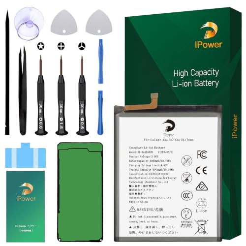 Amazon | iPower for Galaxy A32 5G バッテリー 容量4860mAh EB