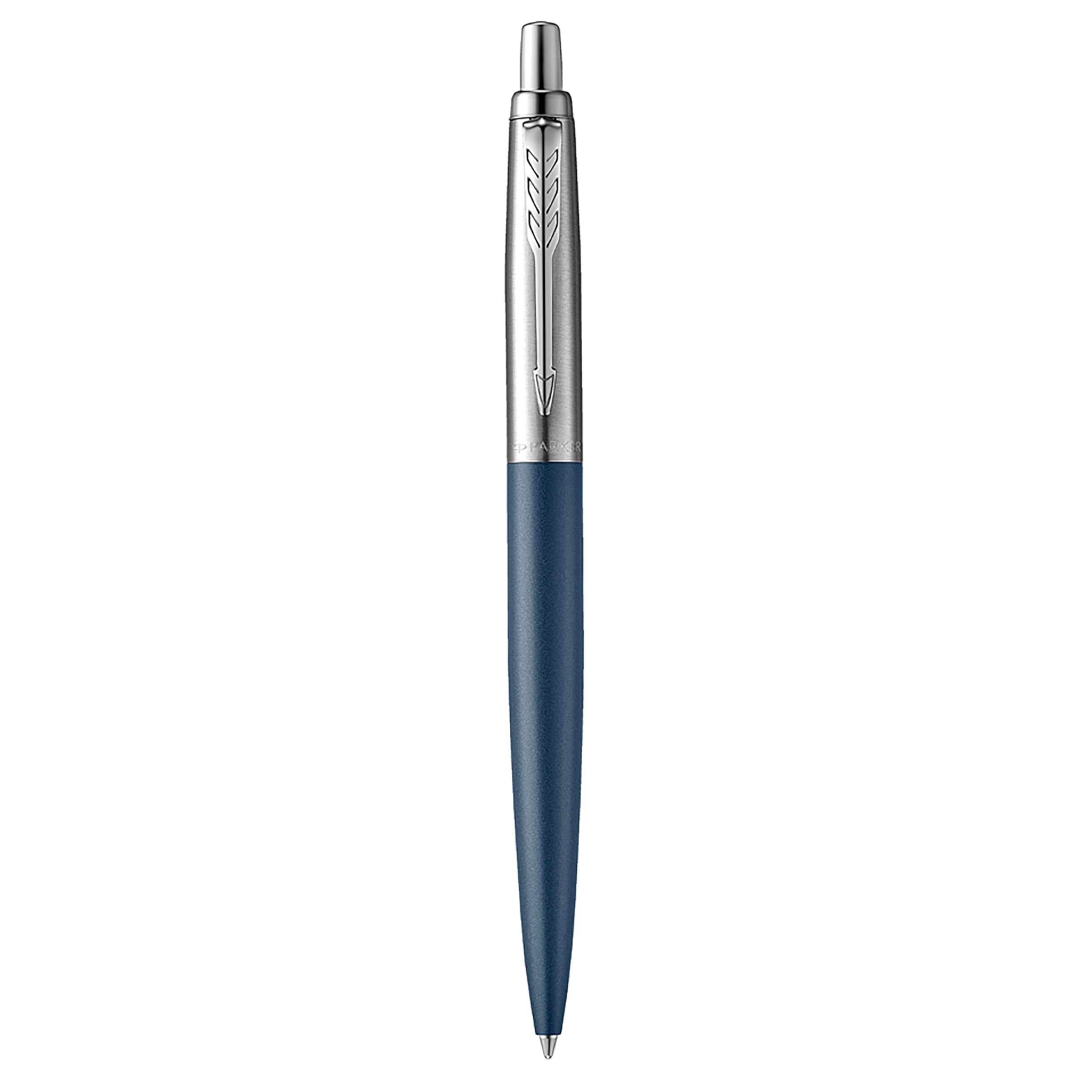 Parker Jotter penna a sfera XL Primrose Matte Blue finitura cromata punta media inchiostro blu confezione regalo