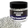 JEMESI 100g Crushed Glass, 2-4mm Reflective Crushed Metallic Glass Glitter Gem Beads Chips voor DIY Hars Nagel…
