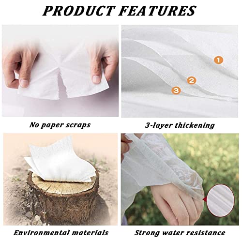 Image of Automaze 100 Pulls Each 2 Ply M-Fold Soft Tissue Paper for Refilling Tissue Boxes (Pack of 10)