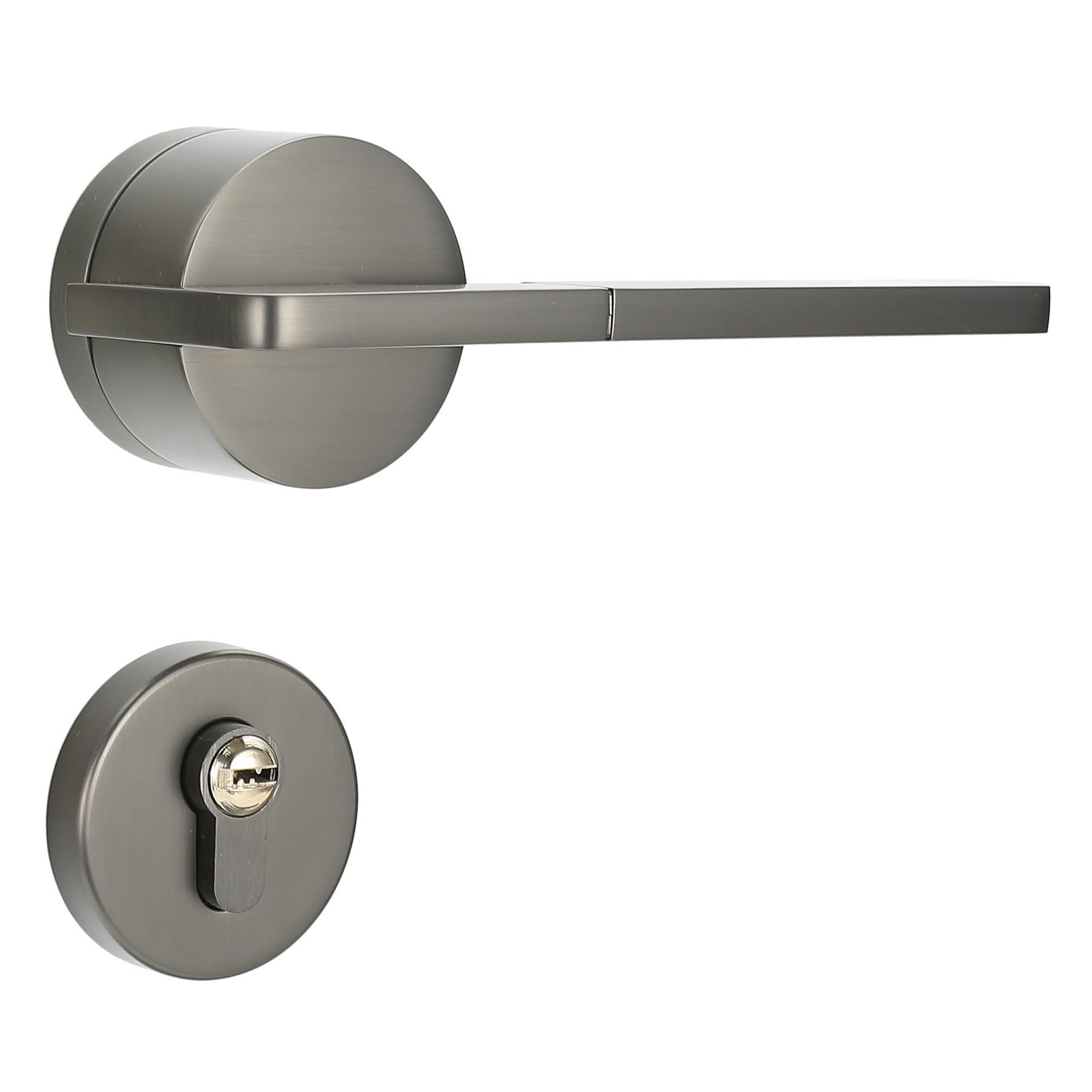 Kfvmvtdw One Color Zinc Alloy Interior Door Lock Simple Silent Bathroom Bedroom