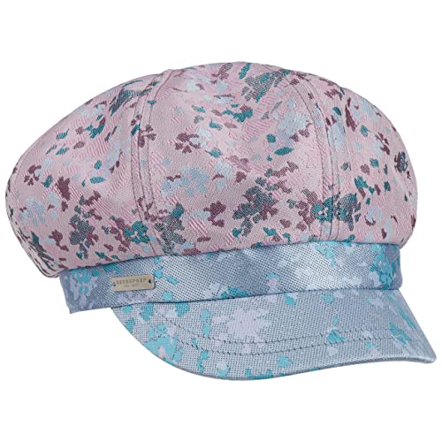 Seeberger Scalia Flowers Newsboy Cap Women Rose-Light Blue One Size #TOP3