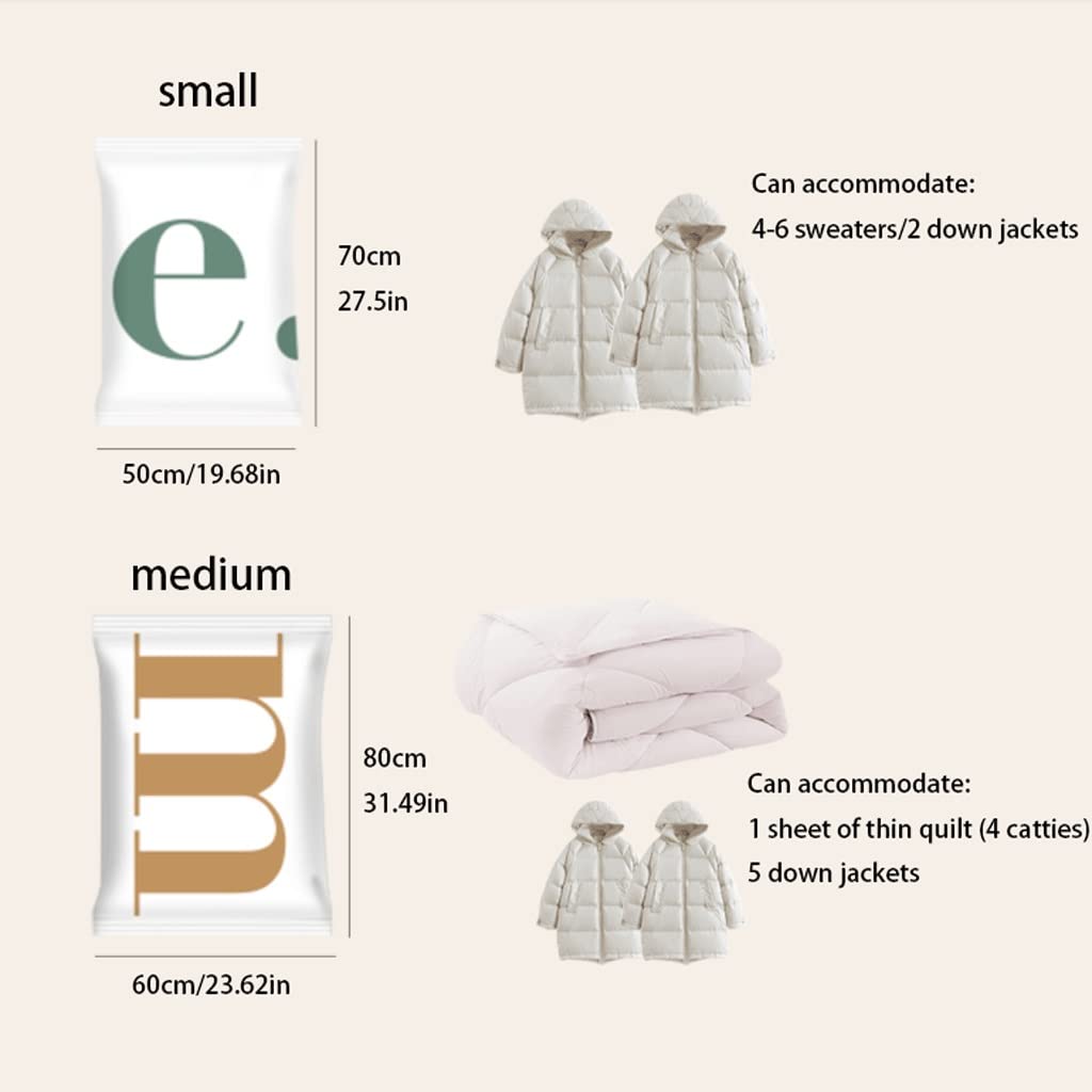 Vakuum-Aufbewahrungsbeutel Vakuum-Aufbewahrungsbeutel mit Handpumpe Doppeldichtungs-Vakuum-Kompressionsbeutel 80 % mehr Aufbewahrungspackung Pack Pack Pack Kompressionsbeutel für die Reise (Color