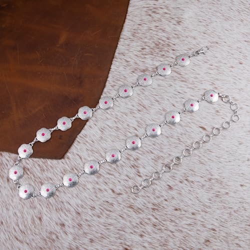 Rustic Couture's Western Vintage Country Metal Concho Chain Belt for Women Cowgirl2