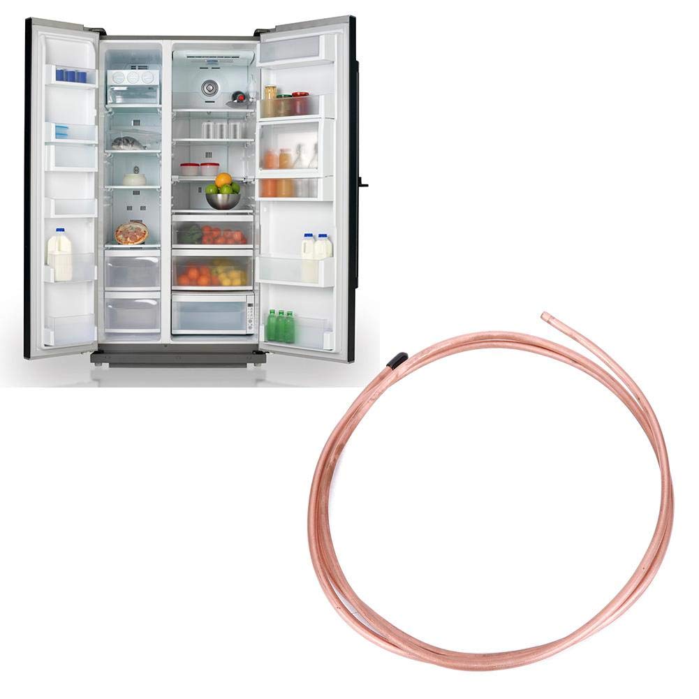 2 M Tube de cuivre souple Tuyau en cuivre Tubes à bobine souple OD 6 mm ID 4.8 mm C1100 T2 pour réfrigérateur de climatiseur