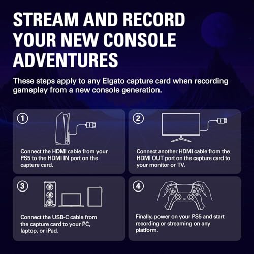 Image of Elegato 4K - Stream and Record in 1080p60 HDR10 or 4K30 with Ultra-Low Latency | Compatible with PS5, PS4 /Pro, Xbox Series X /S, Xbox One X /S | OBS, PC & Mac (4K-S)
