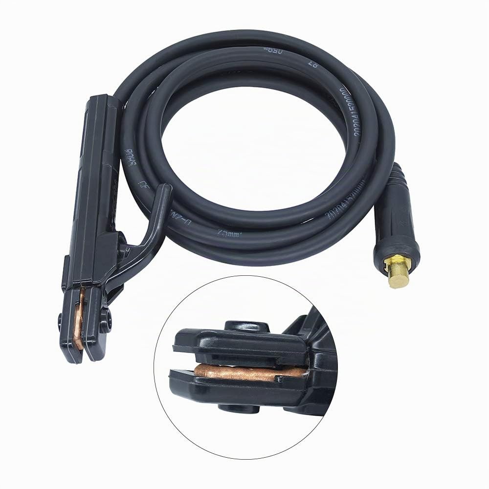 Pince de maintien pour électrodes de soudage avec porte-électrodes 200 A ou 300 A (16 mm²/200 A mandrin 9 mm (3 m)