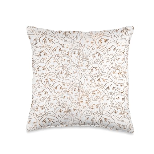 Image of Disney Princess Celebration Minimalist Line Art Decorative Cushion