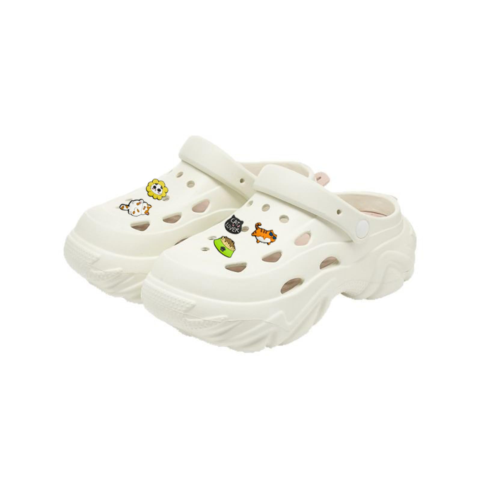 18 szt. butów Charm, buty z kreskówkowym kotem Charm Niedliche buty dekoracyjne szpilki Crocs-Piny Cartoon Buty Dekoracja do butów DIY Dekoracje Imprezy Prezent