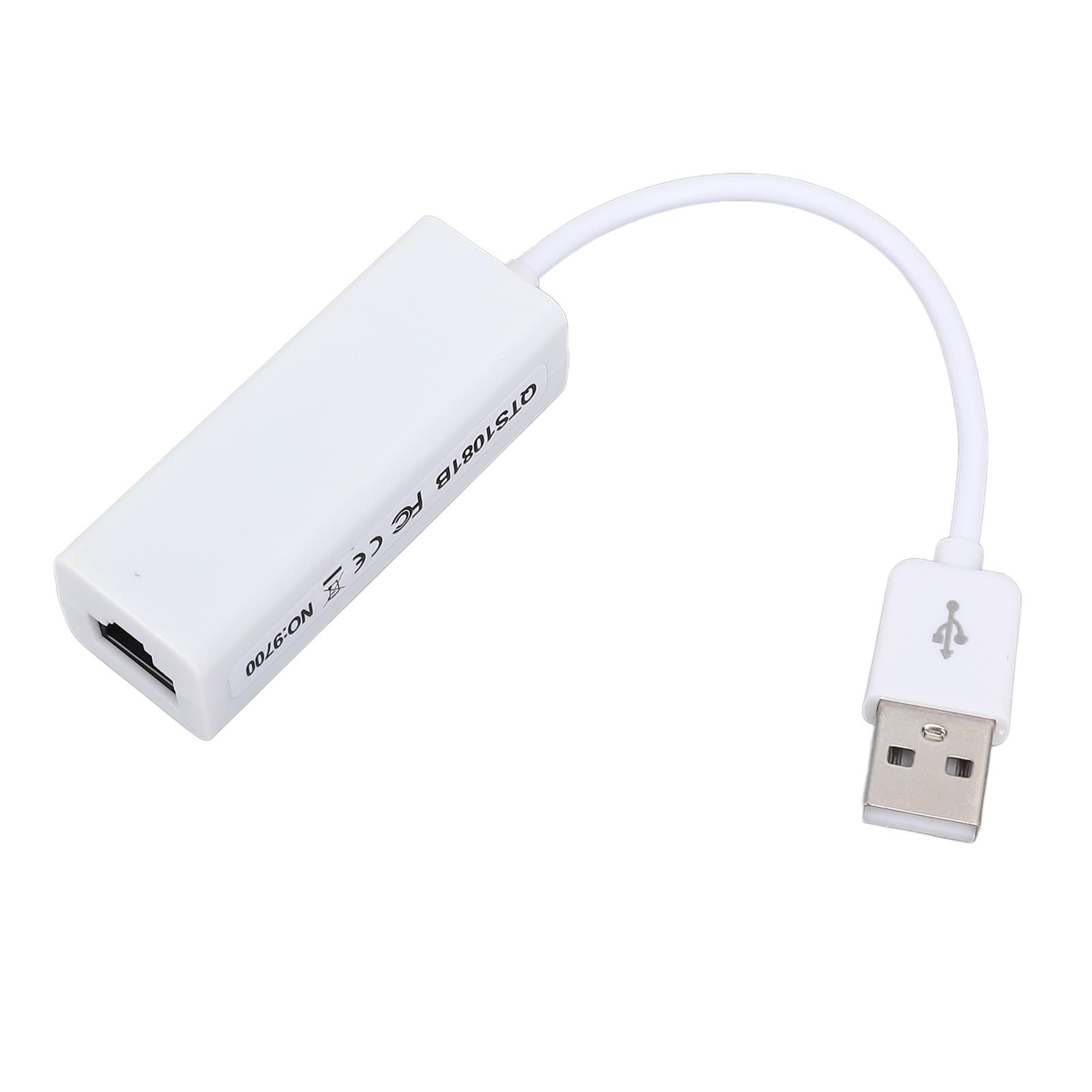 USB to Ethernet Adapter, 100Mbps Ethernet Adapter, USB to RJ45 Network Adapter Stable High Speed Connection for Wins 98SE Me 2000 Vista 7 8 10