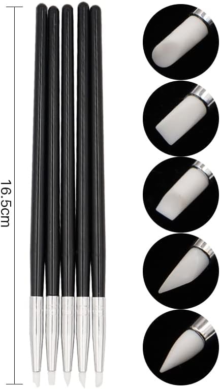 5pcs/Set Dental Resin Brush pens Dental Porcelain Brush Pen Dental Technician Tools Dental Lab Supplies Materials S White