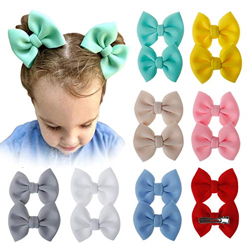 Baby Girl Hair Bow Set Spring Floral Print Bows Headbands Clip Alligator Hair Clips for Toddlers Kids (ASPS1010)