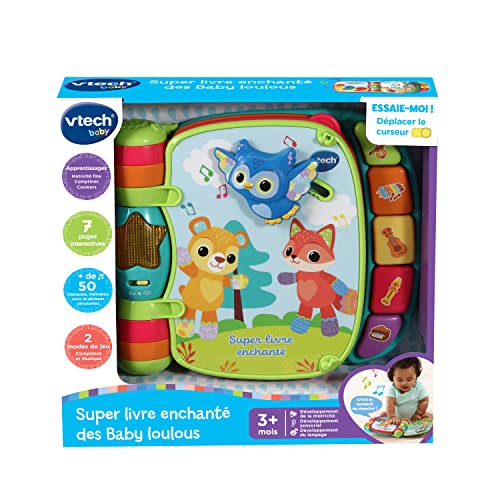 VTech - Super Livre Enchanté des Baby Loulous Bleu, Livre Interactif Bébé - 6 /36 Mois - Contenu Français – Image 5