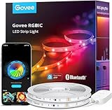 Govee LED Strip Light 20m, RGBIC Smart LED Strip Lights Bluetooth APP Control, DIY Color Changing, Music Sync, for Bedroom Kitchen Home Decor