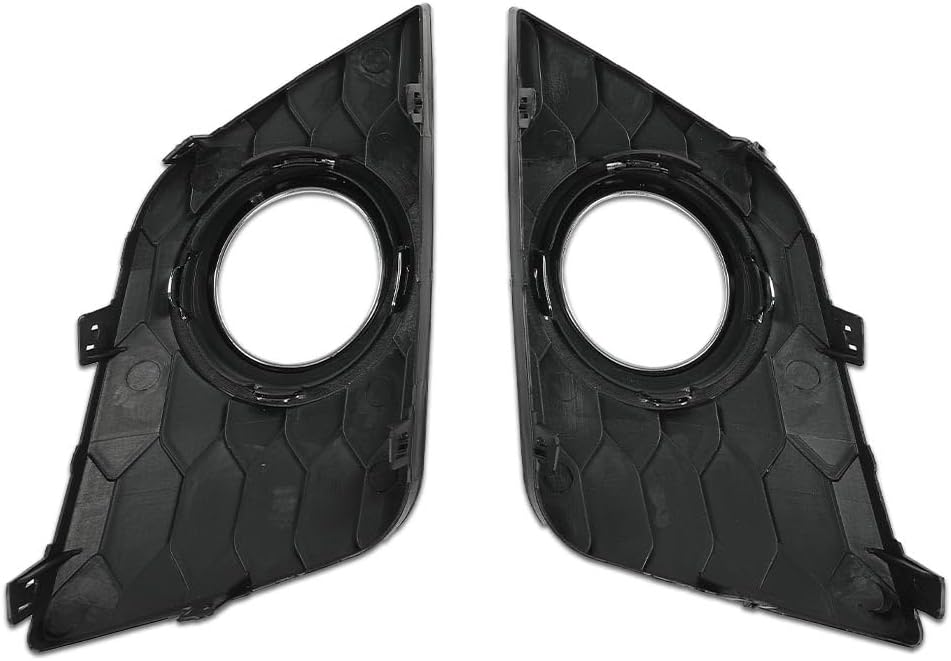 G-PLUS Front Bumper Fog Light Lamp Frame Covers w/Hole Compatible with Nissan Sentra 2016-2019 622564AF0B 622574AF0B NI1039142 NI1038142 LH&RH