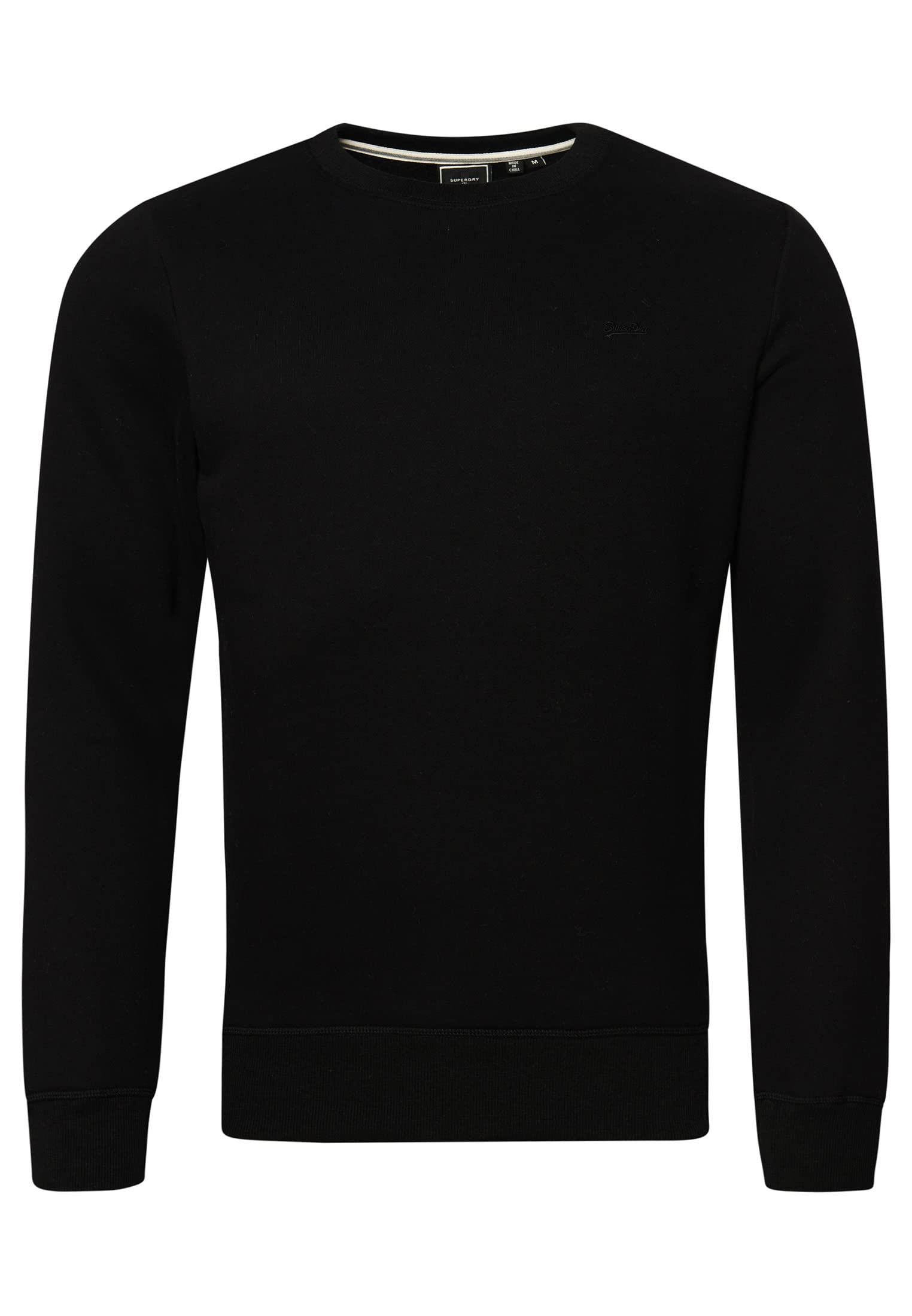 Superdry Mens Organic Cotton Essential Logo Crew Sweatshirt Slim