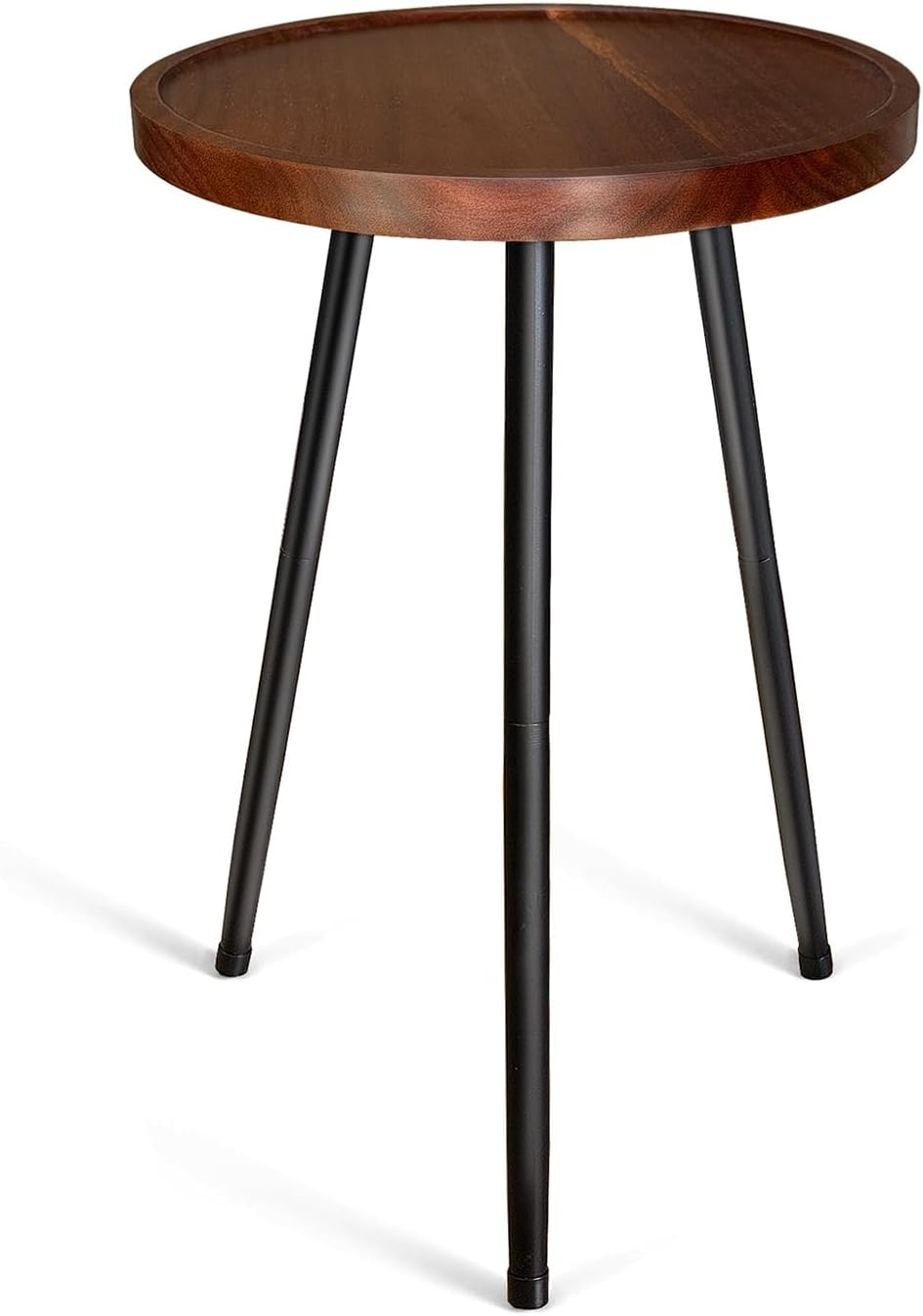 Klxuyuo Acacia Wood Plant Stand Indoor Tall Plant Holder Table with Raised Edges 12" W x 17" H Plant Riser for Inside Pot