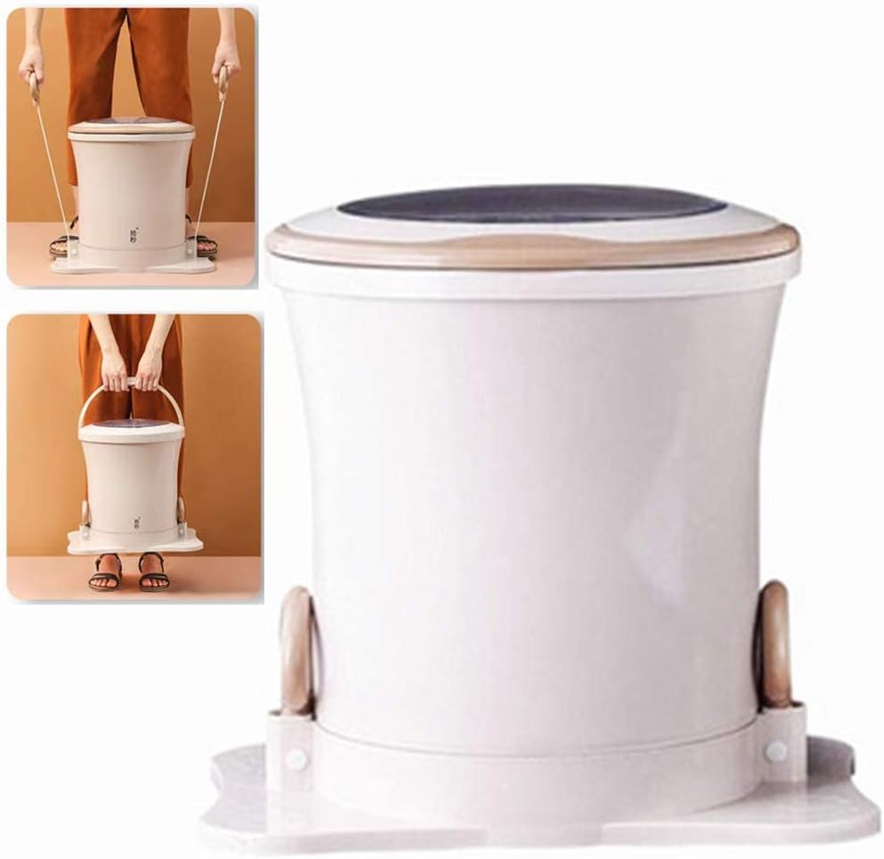 Portable Rally-Type Mini Rotary Dryer Non-Electric Fitness Washing Machine Spin Dryer Counter Top Washer/Dryer for Camping