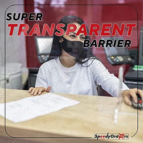 SPEEDYORDERS Protective Sneeze Guard, 1/4