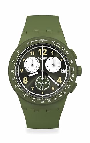 Chrono 42 Unisex Watch Dress Stainless Steel Green Quartz Waterproof