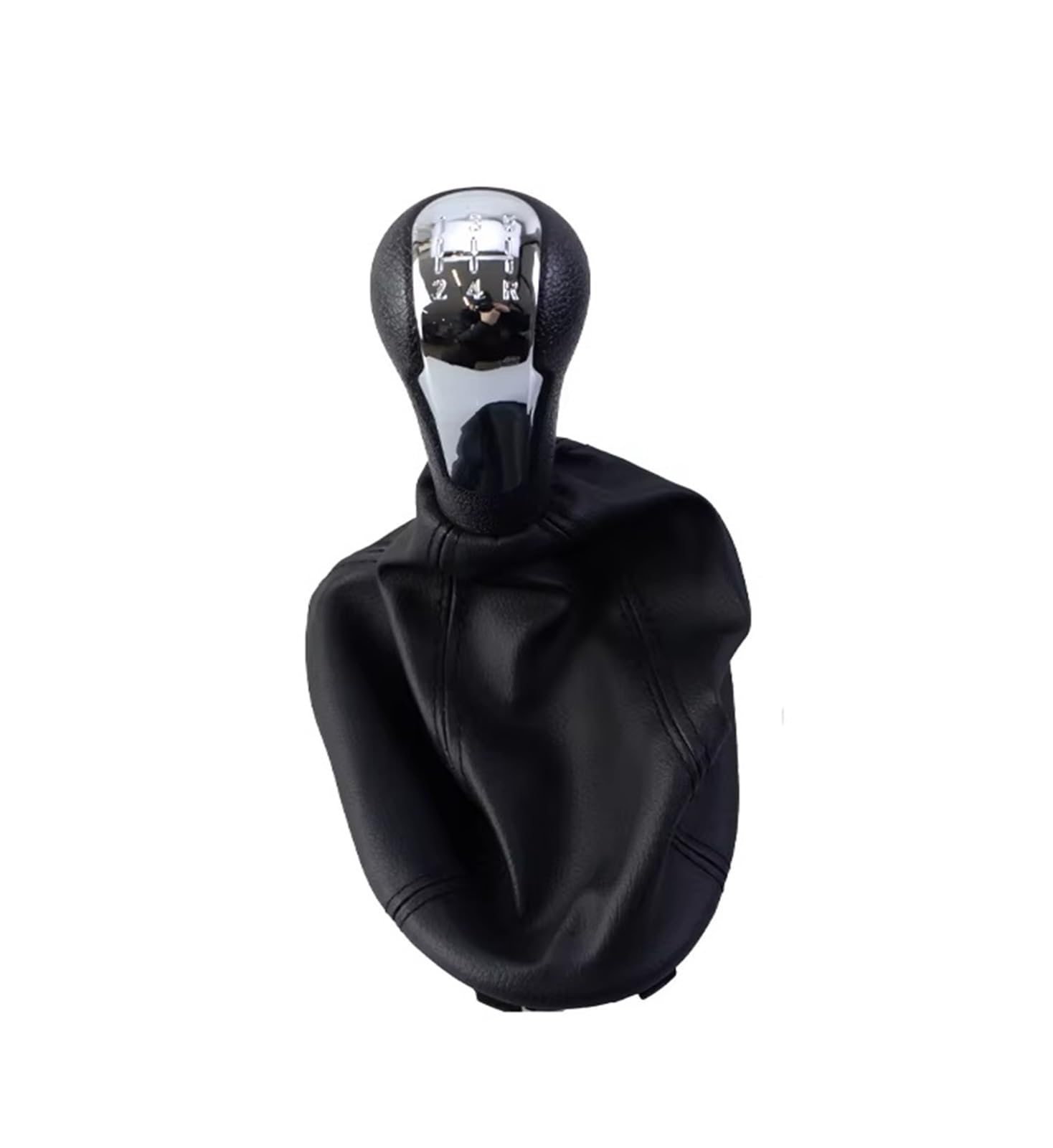 Ouvecr Chrome Knob Suit Car Shift Gear Knob Handle For Holden For Barina For Spark M300 2011-2016 5 Speed Manual Gear Shift Knob Car Accessories Gear Shift Cover(Chrome Knob Suit)