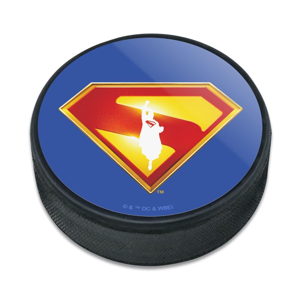 Superman 2025 Movie Take Me Home Shield Ice Hockey Puck