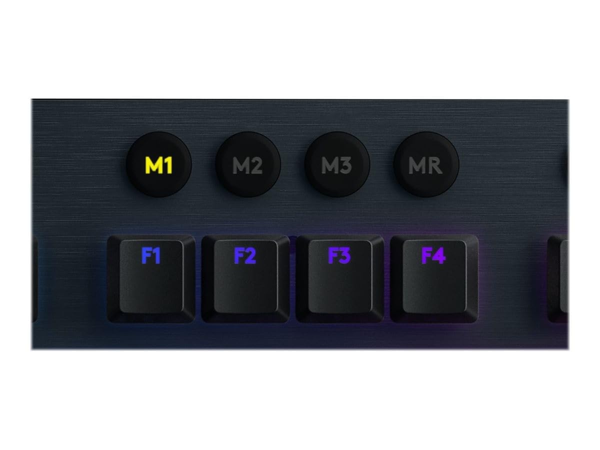 Logitech G915 Lightspeed Teclado Gaming Mecánico Inalámbrico con Teclas GL-Táctil de bajo Perfil, Diseño Ultra Delgado, 30 Horas de duración de la batería, Disposición QWERTY ES - Negro