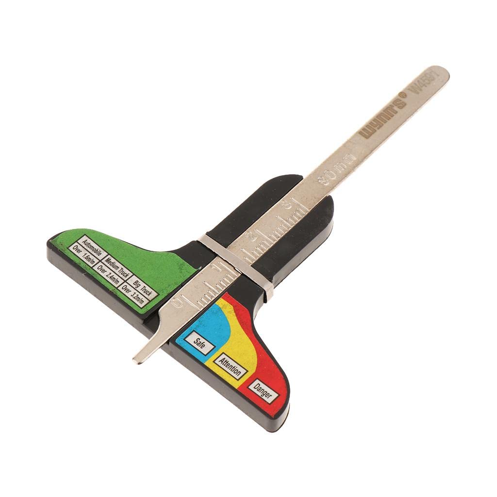 Stainless Steel Industrial Grade Tire Monitor Ruler Tire Depth Test Gauge-image-27