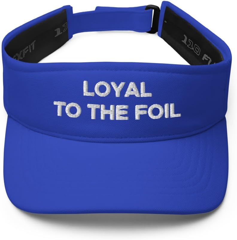 Hogue WS LLC Loyal to The Foil Hat (Embroidered Visor) Tinfoil Hat for Conspiracy Theorist