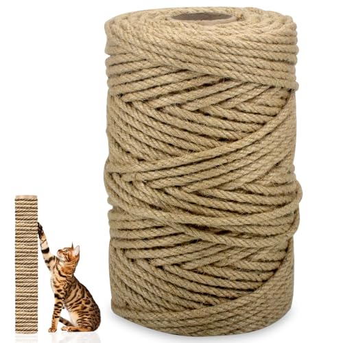 Jute Rope for Cat Scratch Post 1/4