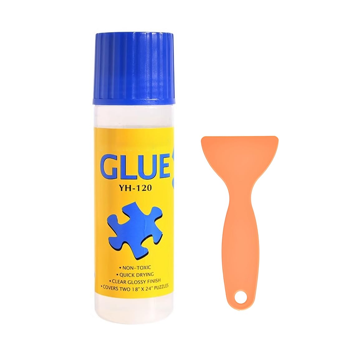 GXGM Pegamento transparente para rompecabezas de 120ml para adultos y niños, pegamento para rompecabezas