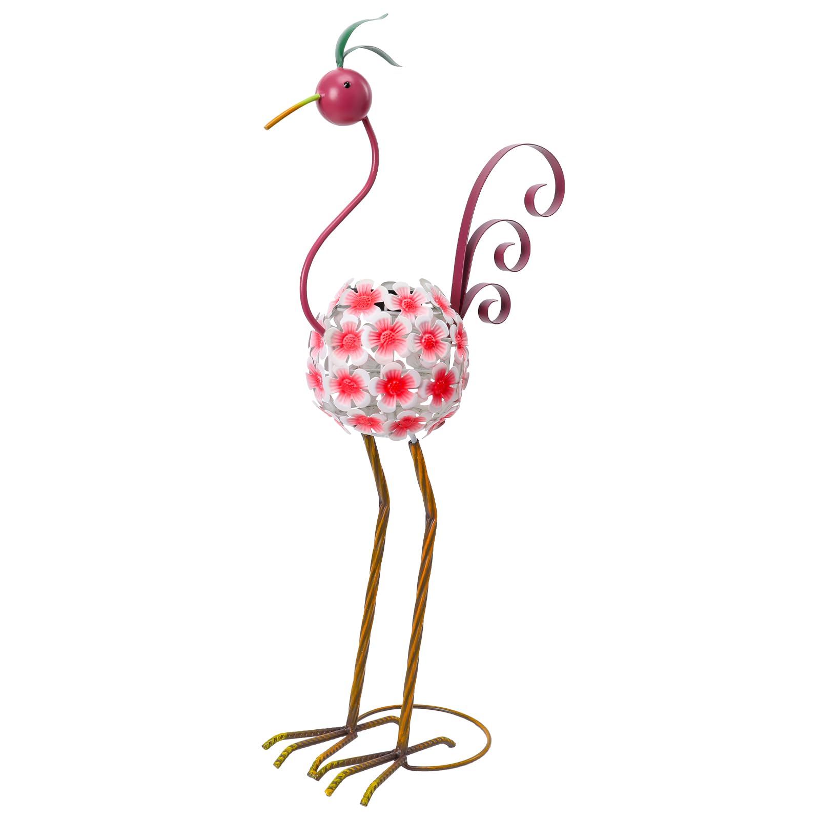 Photo 1 of ***MISSING PIECES -SELLING AS PARTS ONLY*** MUMTOP Flamingo Solar Lights Outdoor-Decorative Solar Lanterns Outdoor Waterproof, Tabletop Lamp with Flower Ball Ornaments for Yard Patio Garden Outside Decorations