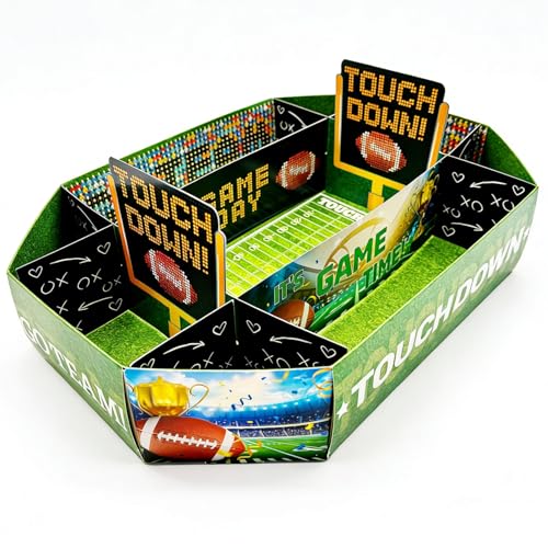 Football Party Decorations Supplies Kit - Food Serving Tray Snack...