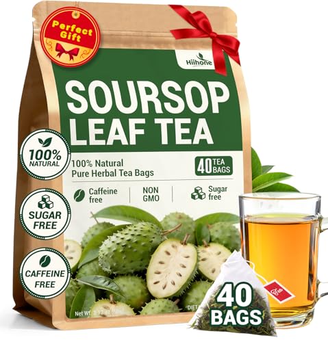 Soursop Leaf Herbal Tea (Graviola), 40 Teabags