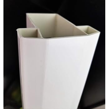 Amazon Com Westech Pvc Vinyl T Rail Fence Rail Bread Loaf 3 1 2 X3 1 2 X6 Garden Outdoor