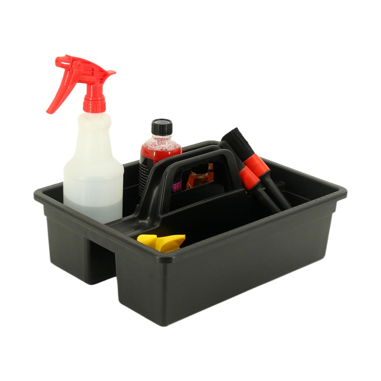 Genérico Caddy para Artículos de Limpieza Organizador De Almacenamiento | Organizador De Herramientas De Lavado De Coche Con Asa Para Maletero, Detailing Automotriz, Limpieza Doméstica, Casa,