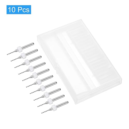 Vista 127 de uxcell Brocas para PCB, 0.028 in, carburo de tungsteno, herramienta rotativa, joyería, grabado CNC, placa de circuito de impresión, micro brocas