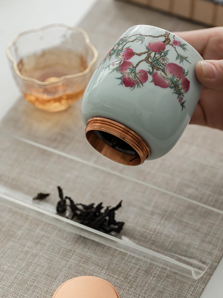 Przechowywanie herbaty Ceramiczne zamknięte puszki na herbatę Czarna herbata do ej herbaty Puszki na herbatę Pojemniki na żywność z pokrywkami Biurowe puszki na ziarna kawy Kanistry kuchenne