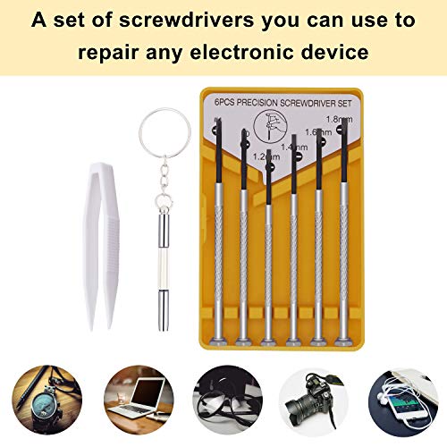 image for Mearun Solar Eyeglass Repair Kit, Glasses Repair Tools with Glasses Sc