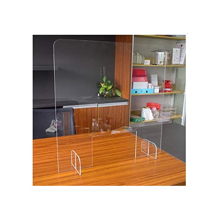 Buy Desktop Protective Shield Barrier, Clear Acrylic Sneeze Guard (18