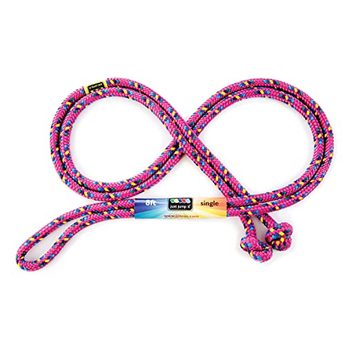 Just Jump It 8 Foot Single Jump Rope - Raspberry Confetti