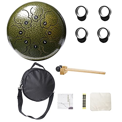 Tambour à langue en acier, instrument de percussion à tambour Handpan 8 notes de 8 pouces avec sac de transport, livre… - Les Beatles, Paul McCartney, John Lennon, RIngo Starr, George Harrison Tambour à langue en acier, instrument de percussion à tambour Handpan 8 notes de 8 pouces avec sac de transport, livre… – Image 8