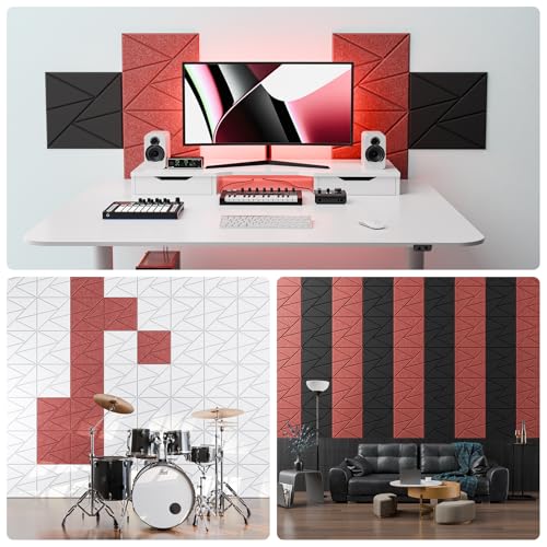 Image of 22 Pack Self-Adhesive Acoustic Panels, Sound Proof Foam Panels for Walls
