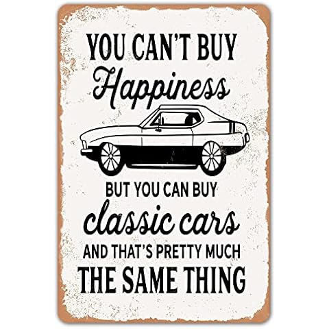 HomDeo Classic Cars Garage Metal Tin Signs Cover