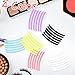 36 Pcs Lash Lift Ribbon Kit, Silicone Tool Pads, Reusable Perm Eyelash Lifting Compensator Soft Pads Rods, Eyelash Tapes Makeup Beauty Tool (6 Colors)