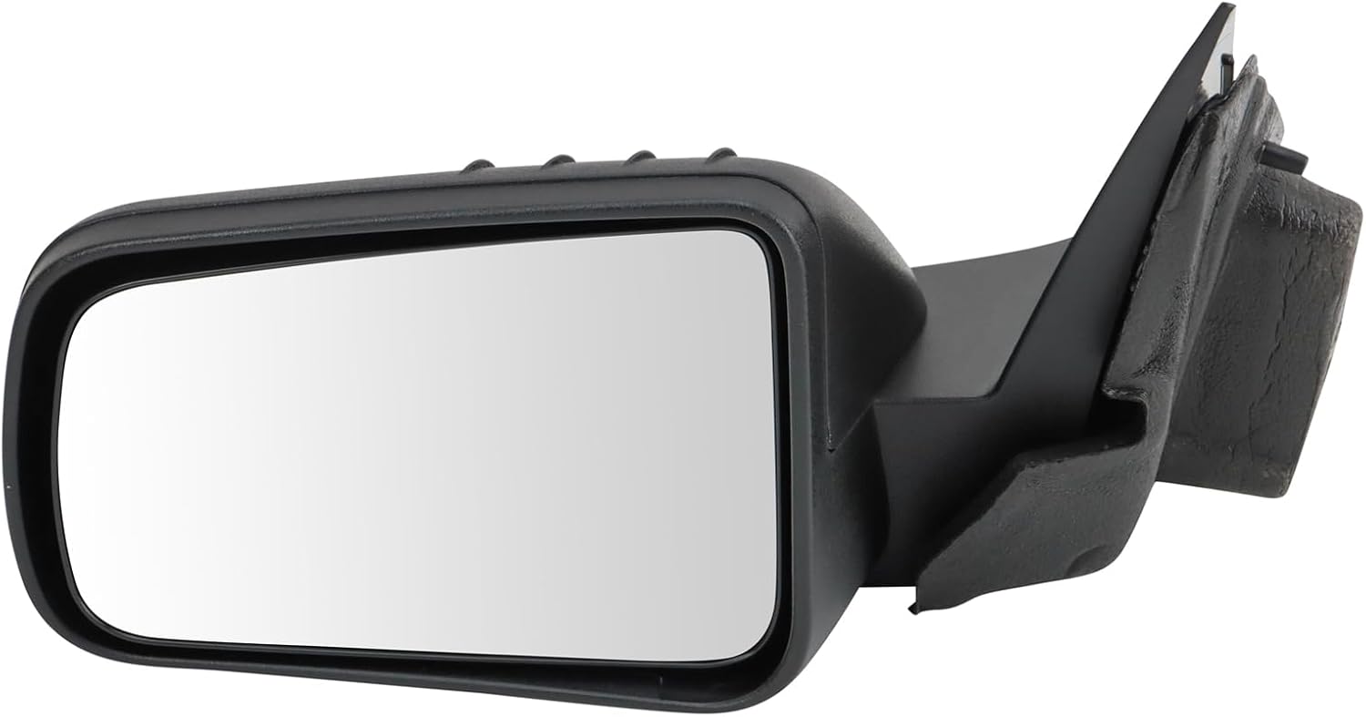 TRQ Driver Side Mirror Assembly Power Textured Black Non Foldaway Compatible with 2008-2011 Ford Focus